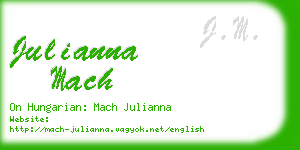 julianna mach business card